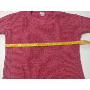 MISSIMO forest tipped varsity round neck sweater size M.